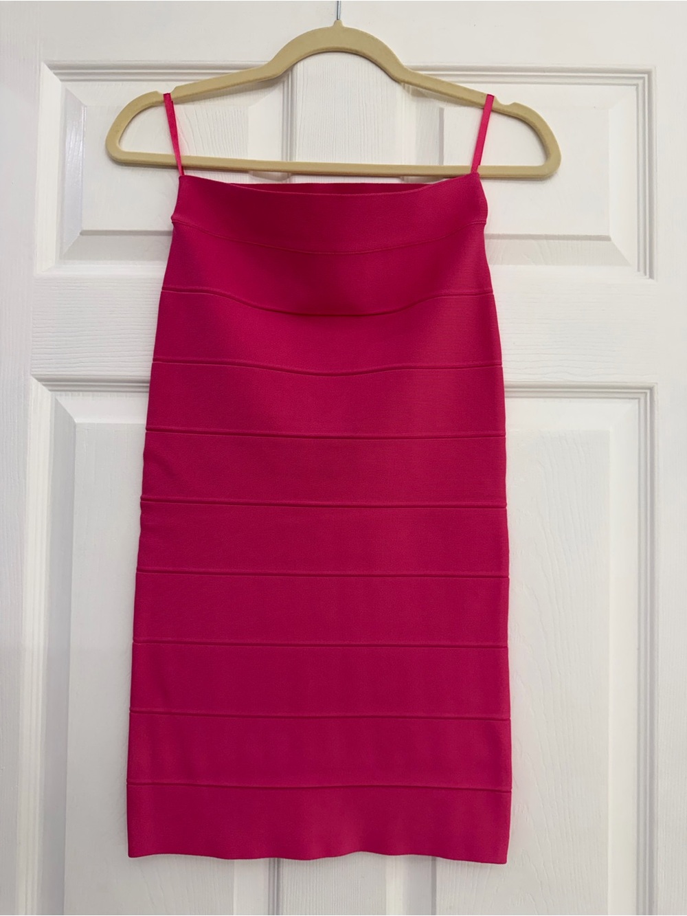 BCBGMaxAzria Hot Pink Bandage Pencil Skirt Mini